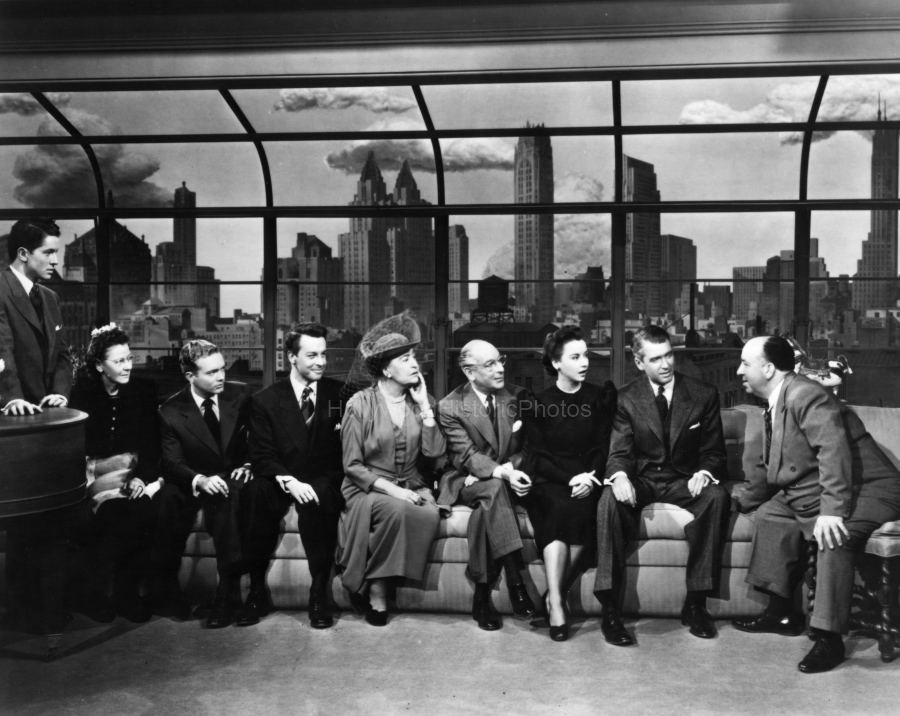James Stewart 1948 3 Rope with director Alfred Hitchcock wm.jpg